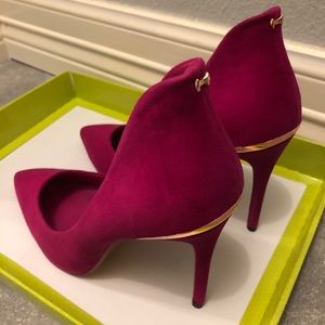 Ted Baker suede pointed high heels